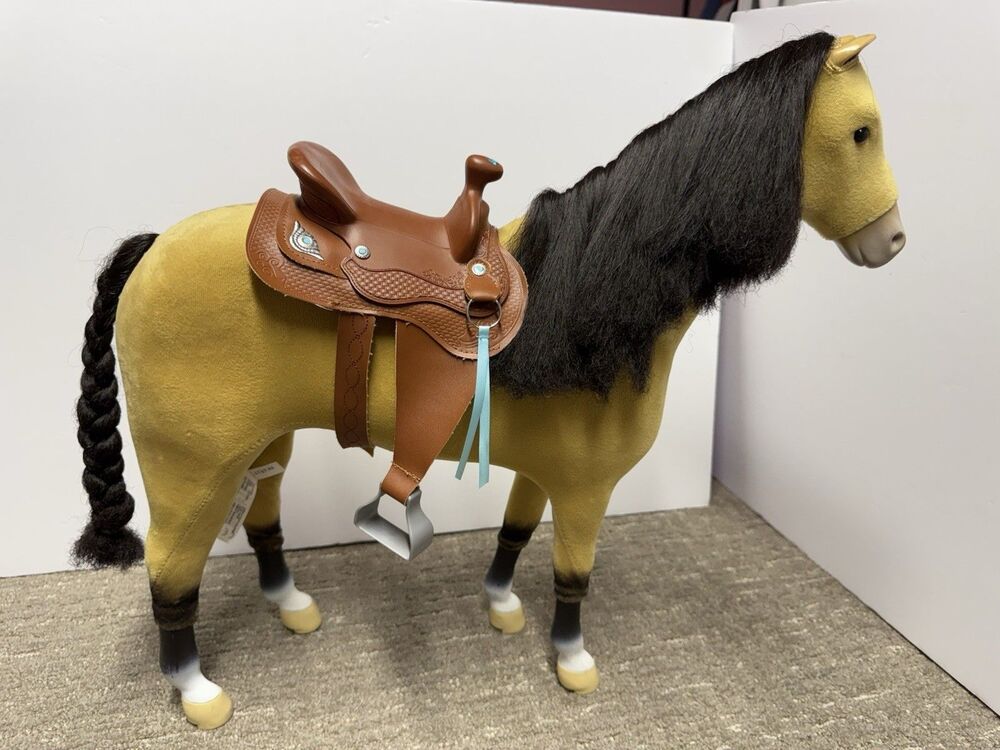 American Girl doll Truly Me Horse Palomino Western Saddle Just Like You18"